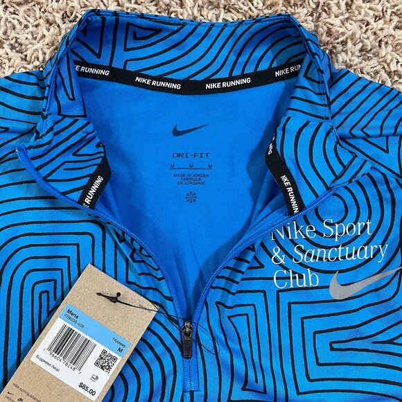 Nike Men’s Dri-FIT Element Quarter-Zip Running Top Blue FB9036-406, Size M (New) - Picture 8 of 15